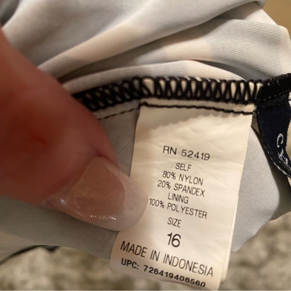 Chaps haltet bathing suit top - Picture 3 of 3